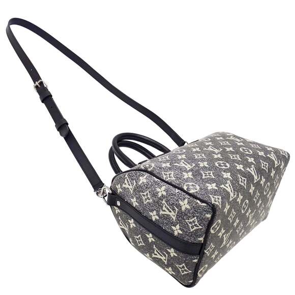 Louis Vuitton Monogram Jacquard Denim Women's Speedy Bandouliere Bag, Size 25... - Picture 4 of 14